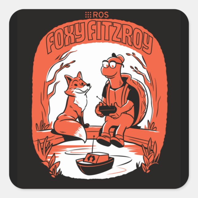 PEGATINAS de ROS Foxy Fitzroy (Anverso)