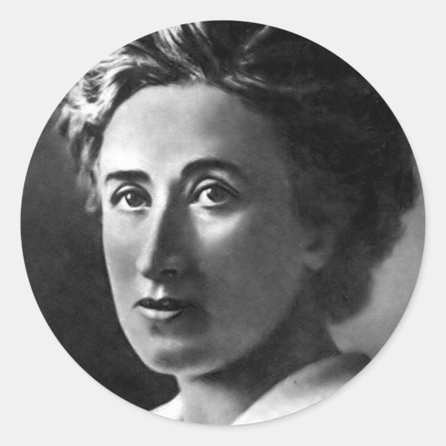 Pegatinas de Rosa Luxemburg (Anverso)
