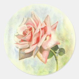 Pegatinas de rosa rosa