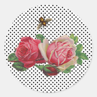 Pegatinas de rosas antiguas