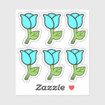 Pegatinas de Rosas azules