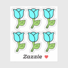 Pegatinas de Rosas azules
