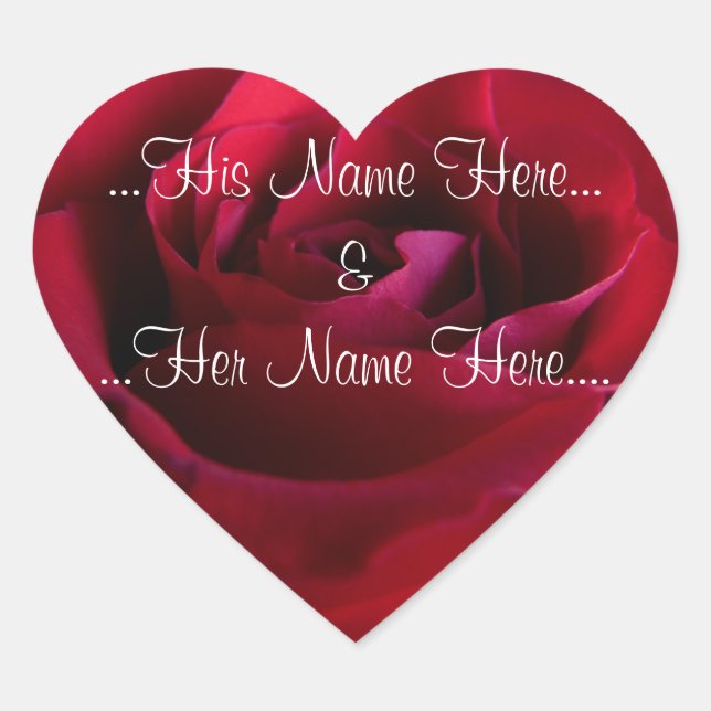 Pegatinas de Rosas Rojas Rosas románticos pegatina (Anverso)