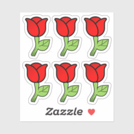 Pegatinas de Roses Rojos