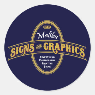Pegatinas de Rótulos y gráficos de Malibu