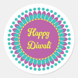 Pegatinas de Round Diwali