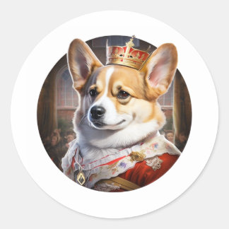 Pegatinas de Royal Corgi Dog