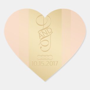 Pegatinas de Rubor Gold Heart