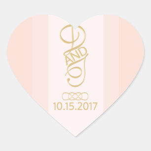 Pegatinas de Rubor Gold Heart
