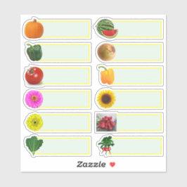 Pegatinas de salvador de semillas de jardinero veg