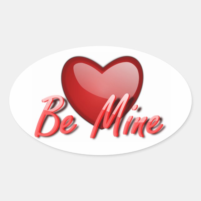 Pegatinas de San Valentín/Sé mío (Anverso)