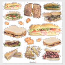 Pegatinas de sandwich