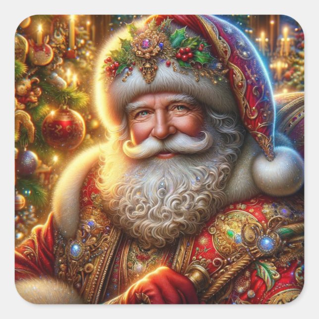 Pegatinas de Santa Claus (Anverso)
