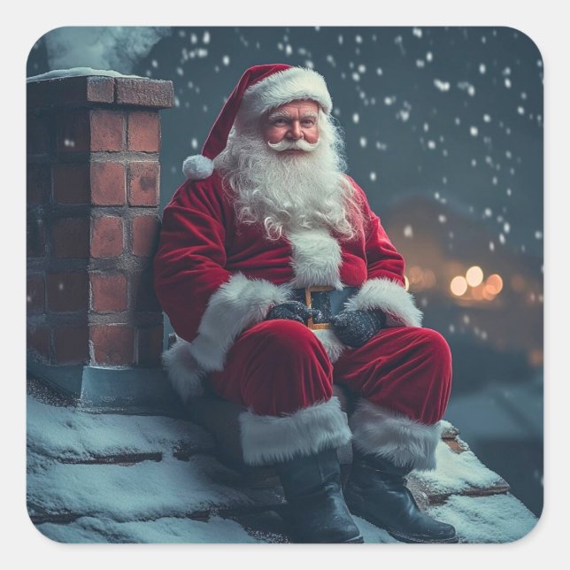 Pegatinas de Santa Claus (Anverso)