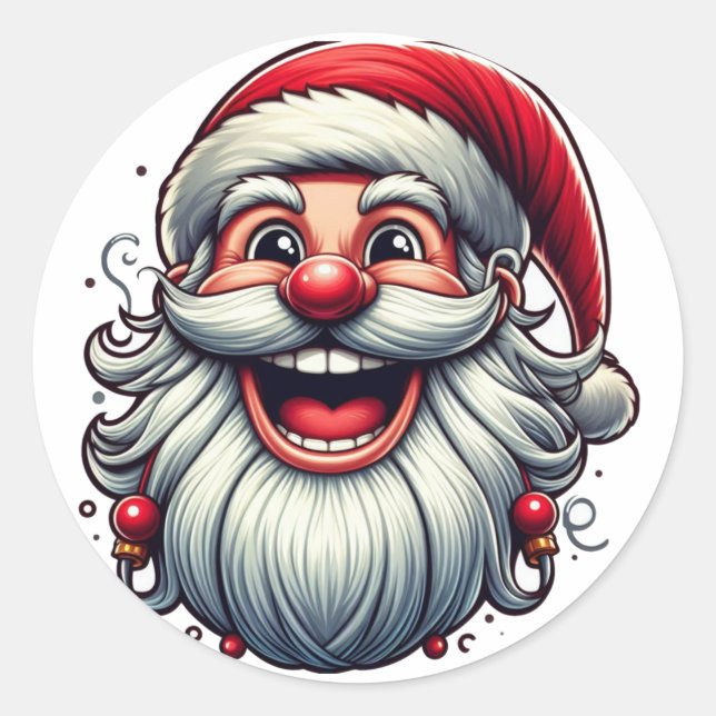 Pegatinas de Santa Claus (Anverso)