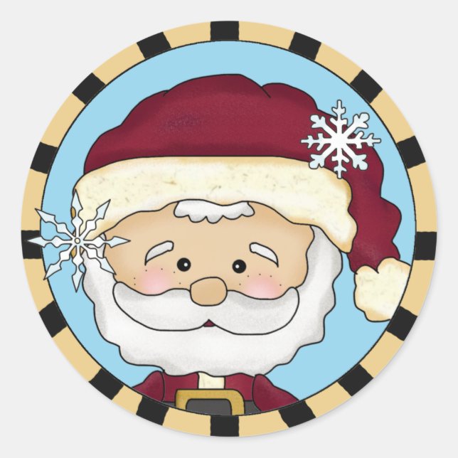 Pegatinas de Santa Claus (Anverso)