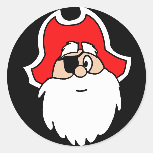 Pegatinas de Santa Pirate (Anverso)