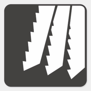 Pegatinas de Saw Teeth