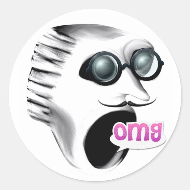 Pegatinas de Scream OMG (Anverso)