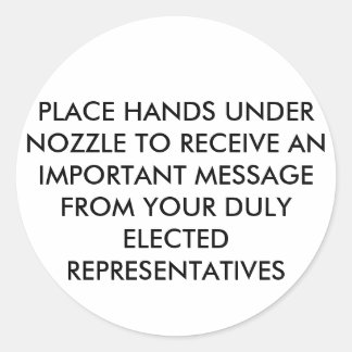 PEGATINAS DE SECADOR DE MANO DE AIRE CALIENTE