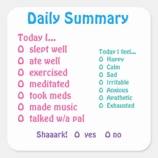 Pegatinas de seguimiento de humor