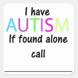 Pegatinas de seguridad del autismo