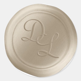 Pegatinas De Sello De Cera De Cera De Onograma Bei