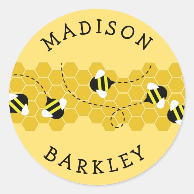 Pegatinas de Sello para sobres de beehive de beehi (Anverso)