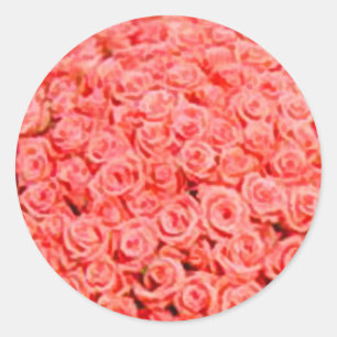 Pegatinas de Sello para sobres de Boda floral cora