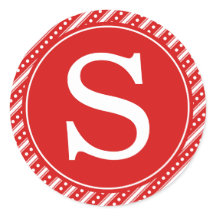 Pegatinas de Sello para sobres de Navidades rojos 