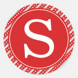 Pegatinas de Sello para sobres de Navidades rojos 