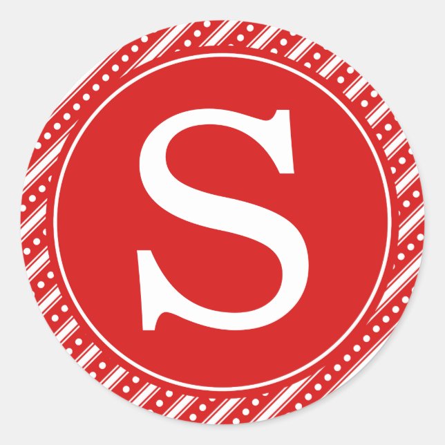 Pegatinas de Sello para sobres de Navidades rojos  (Anverso)