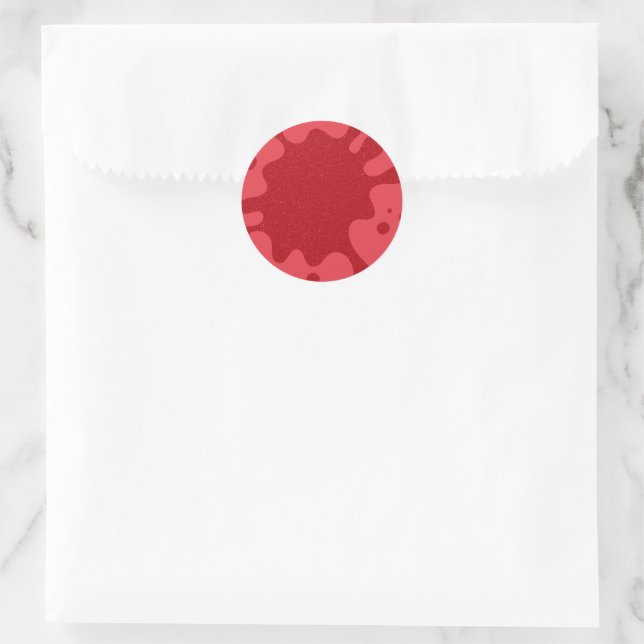 Pegatinas de sellos de goteo de tomate-rojo - Pers (Bolso)
