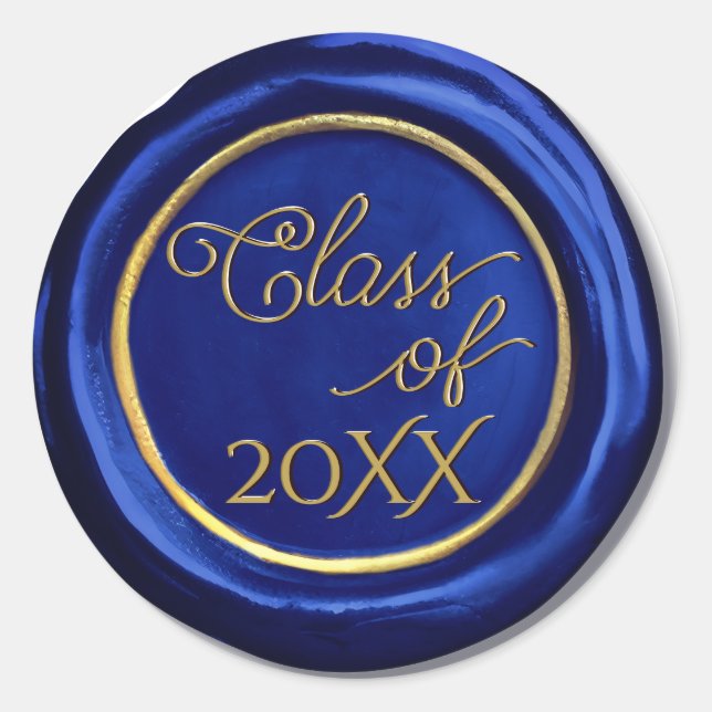 Pegatinas de sellos de lino de la clase Navy Blue  (Anverso)