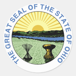 Pegatinas de sellos del estado de Ohio