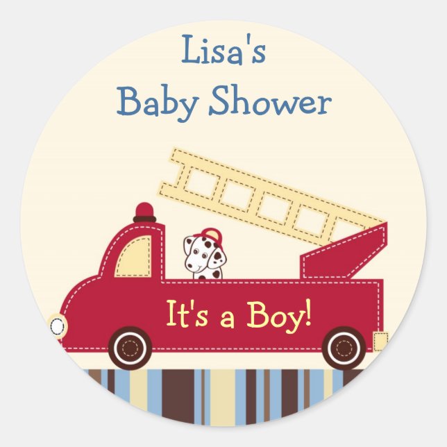 Pegatinas de Sellos para sobres de bomberos del mo (Anverso)