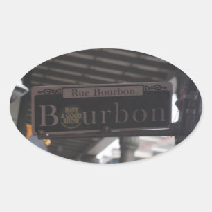 Pegatinas de Señal de Bourbon Street