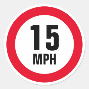 pegatinas de señalización del límite de velocidad 
