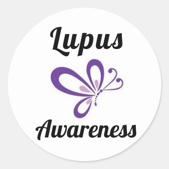 Pegatinas de sensibilización sobre el Lupus (Anverso)