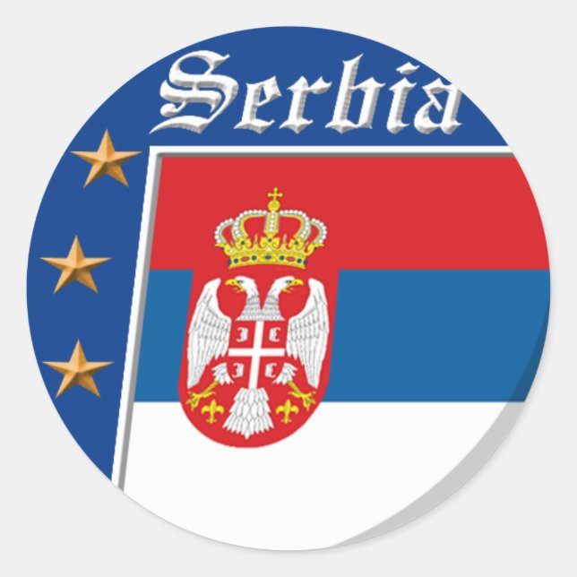 Pegatinas de Serbia (Anverso)