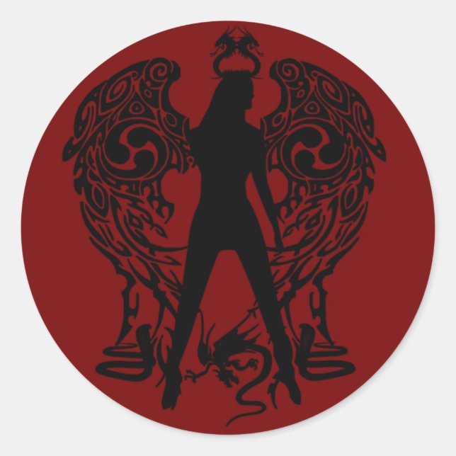 Pegatinas de Serpent Angel (Anverso)