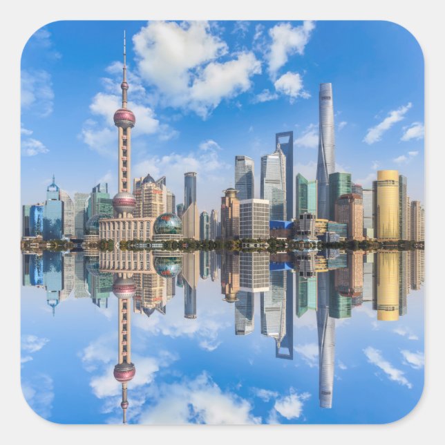Pegatinas de Shanghai Waterfront (Anverso)