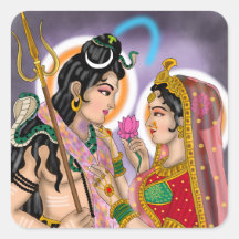 Pegatinas de Shiva Parvati
