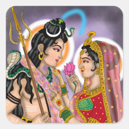 Pegatinas de Shiva Parvati