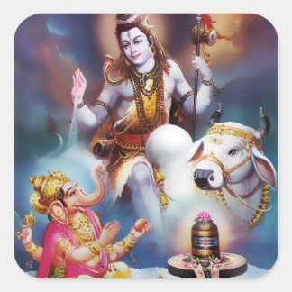 Pegatinas de Shiva y Ganesha