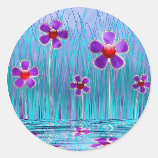 Pegatinas de Shy Daisies (Anverso)