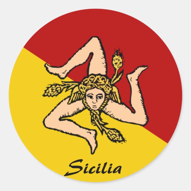 Pegatinas de Sicilia (Anverso)