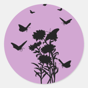 Pegatinas de Silhouette Butterflies