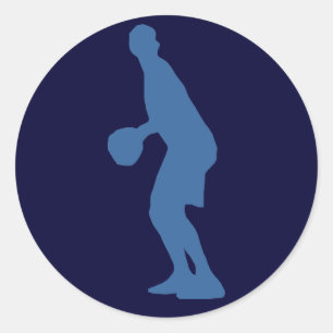 Pegatinas de Silhouette, jugador de baloncesto