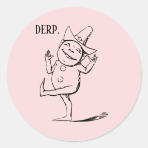 Pegatinas de Silly Pink Derp